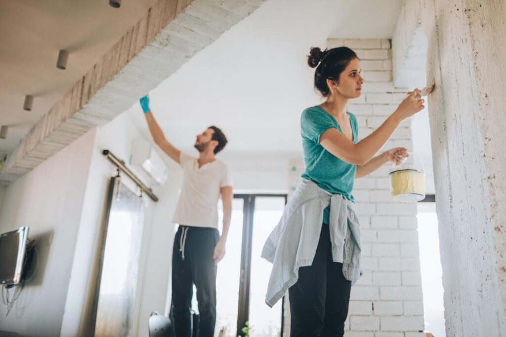 A fresh coat of paint provides will boost home values