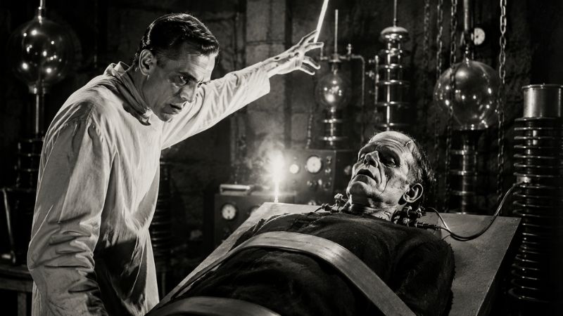 Vintage horror-inspired illustration of a scientist bringing a zombie to life, symbolizing how recent real estate commission rule changes have fueled the growth of Zombie Brokerages and referral fee-based national real estate websites that connect homebuyers with local agents.